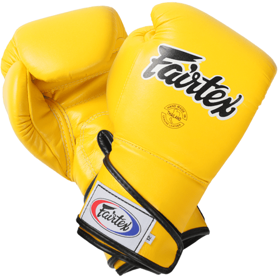 Перчатки боксерские Fairtex BGV6 желтый  (14 oz)