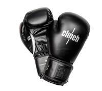 Перчатки боксерские Clinch "Fight 2.0" (черные) (10 oz)